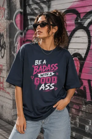 womens gutsy oversized streetwear t shirt